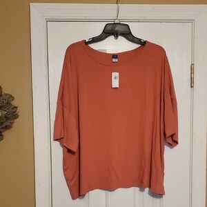 Old Navy Women's Short Sleeve Top - Terracotta